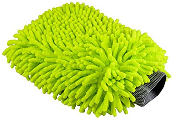 Rękawica do mycia auta z mikrofibry AMP - EXTRA LARGE CHENILLE WASH MITT LIME