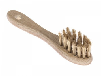 SZCZOTKA MAZAK LAKIEROWANY do detali, tapicerki, kierownicy, włosie szczecina, 15cm - AMP