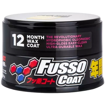 SYNTETYCZNY WOSK O TRWAŁOŚCI DO 12 MIESIĘCY 200G - SOFT99 NEW FUSSO COAT 12 MONTHS DARK WAX