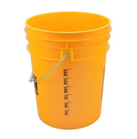 WIADRO DETAILINGOWE 20 L - WORK STUFF "WASH" ŻÓŁTE