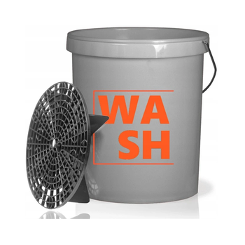 Wiadro detailingowe z przykrywka i seperatorem 16L szare- Monster Shine