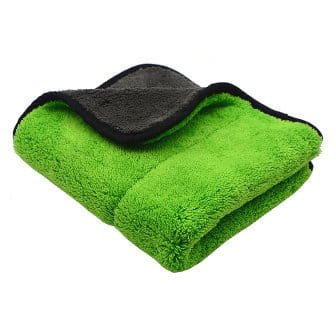 RĘCZNIK Z MIKROFIBRY DO OSUSZANIA AUTA 40X40, 900GSM ZIELONY - AMP ULTRA PLUSH GREEN DISCOVERY