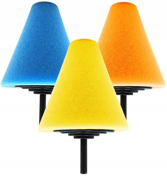 ZESTAW GĄBEK STOŻKOWYCH NA WKRĘTARKĘ - MONSTER SHINE WHEEL POLISHING SET