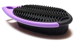 SZCZOTKA GUMOWA, dwu funkcyjna, bardzo wysokiej jakości, do usuwania włosów, sierści zwierząt z różnego rodzaju tapicerek - PURPLE RHINO AMP