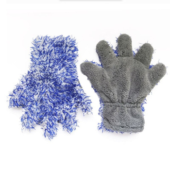 Rękawica z mikrofibry na 5 palców do mycia - AMP Blue Hornet 5 Plus 25x30cm
